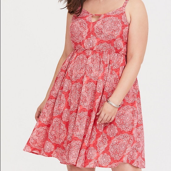 coral sundress